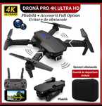 Dronă 4K HD. Pliabilă. Cu geantă de transport și accesorii. 3 viteze.