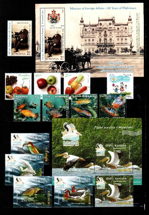 Timbre Romania 2012 - AN COMPLET!!! 82 timbre + 16 blocuri, MNH!