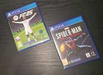 Fc25(Fifa25) & Spiderman Milers Morales PlayStation 4