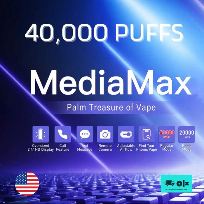 Vape Media PhoneVape 40.000 Puffs Ecran 2.4inch HD