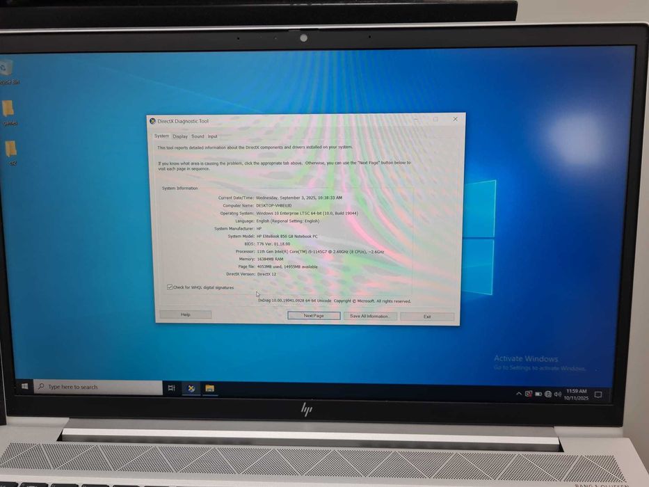 Laptop HP Elitebook 850 G8