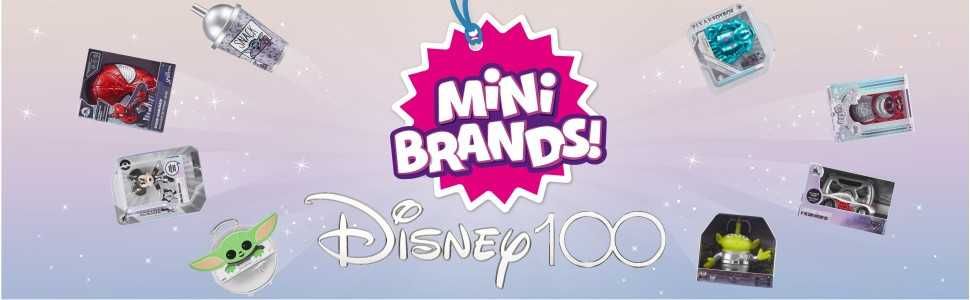 Игрален комплект Zuru Mini Brands - Топче с 5 фигури изненада Disney