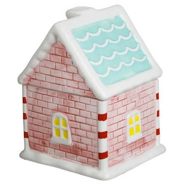 Коледен буркан за бисквитки Mercado Trade, Коледна къщичка или Мъфин