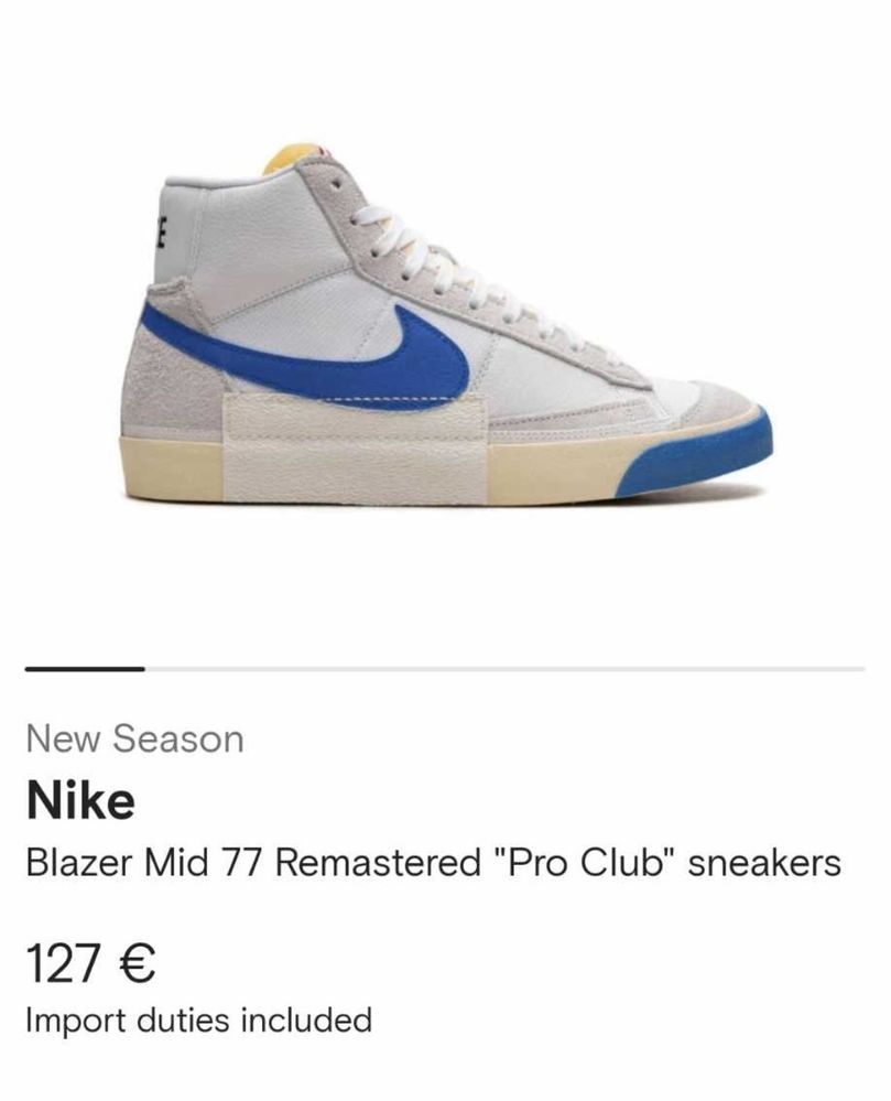 Sneakers Nike Blazer Mid 77 Remastered  “Pro Club”