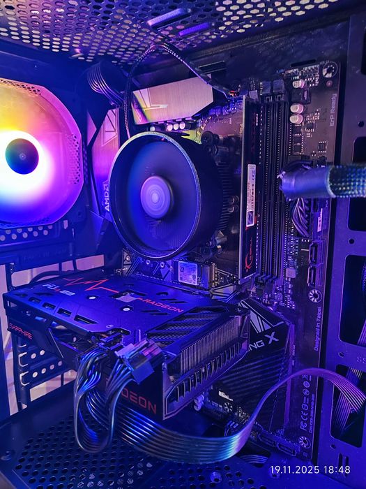 Геймърски Ryzen 5 3600X,RX 6500 XT 4GB, RAM 16GB 3200, SSD 512GB