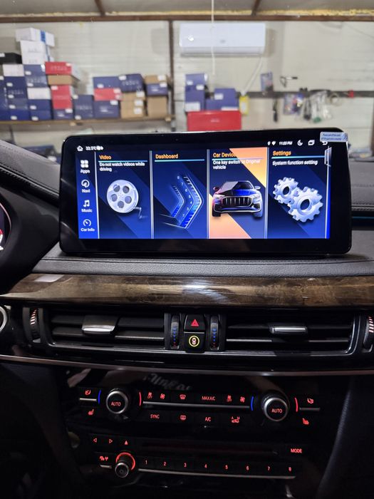 Navigatie Android BMW X5 F15 / X6 F16 Carplay Android Auto