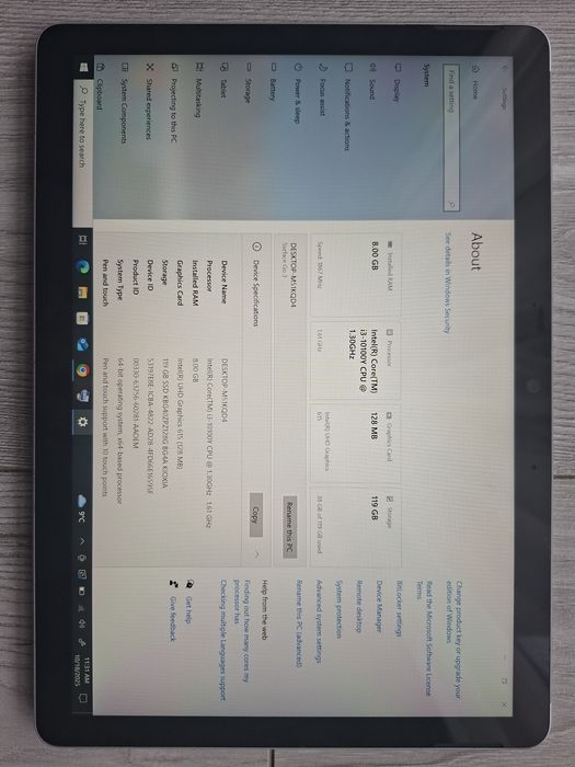 Laptop Microsoft Surface go 3