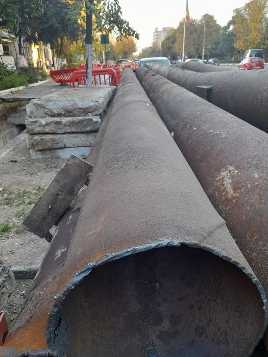 Teava metalica trasa si sudata