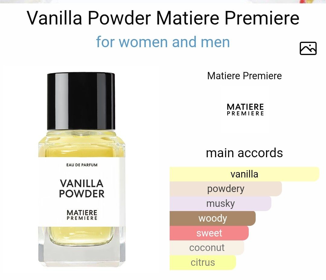 Парфюм CHOGAN 143 dupe на Vanilla Powder by Matiere Premiere /Guerlain