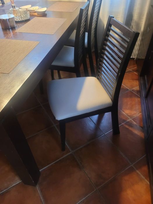 Masa+6 scaune lemn masiv