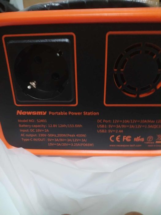 Power station S2401 lifepo4 battery de 200wat Nou