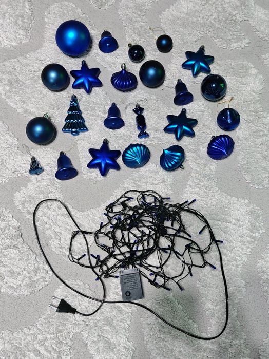 Globuri + instalatie albastra