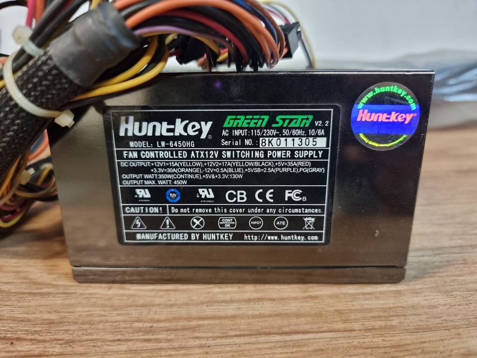 Блок питания Huntkey 450w.
