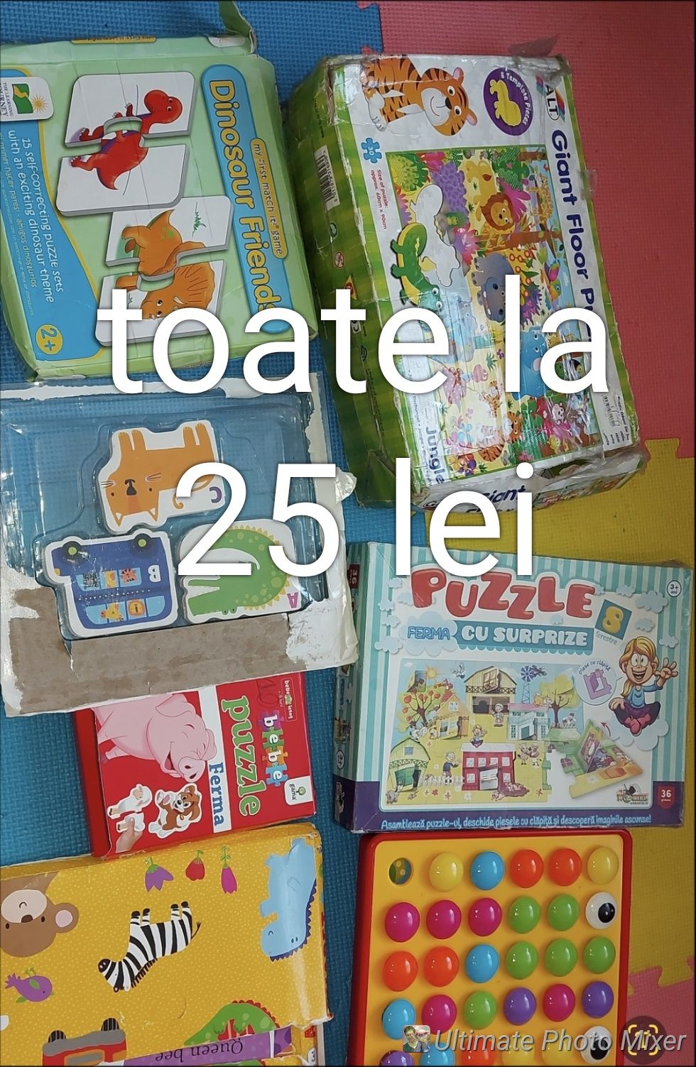 Vand aceste jucarii,carți si puzzle.