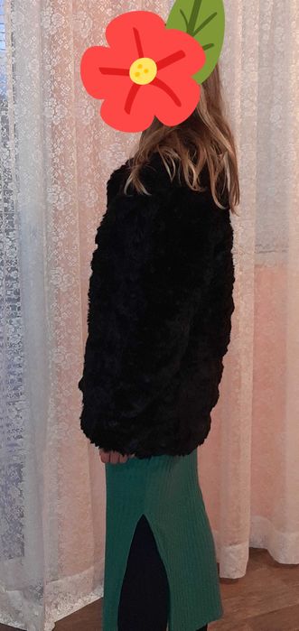 Дамско палто еко косъм М