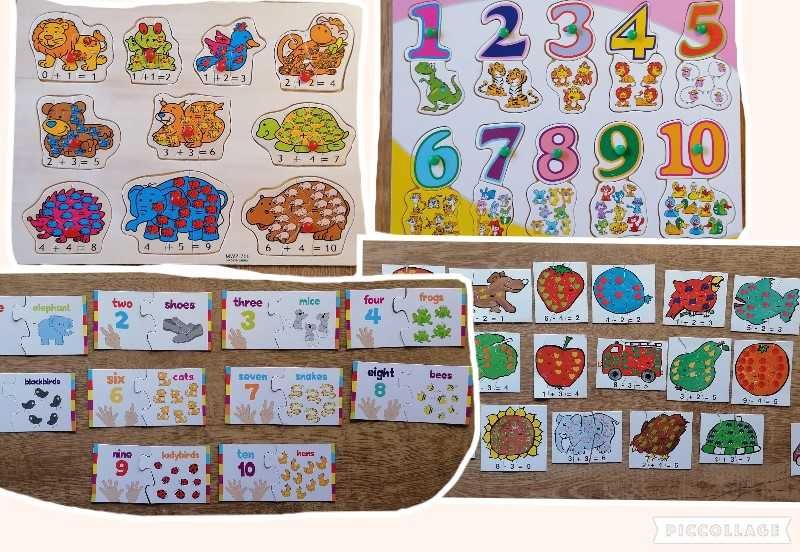 Puzzle-uri educative (alfabetice si matematice)