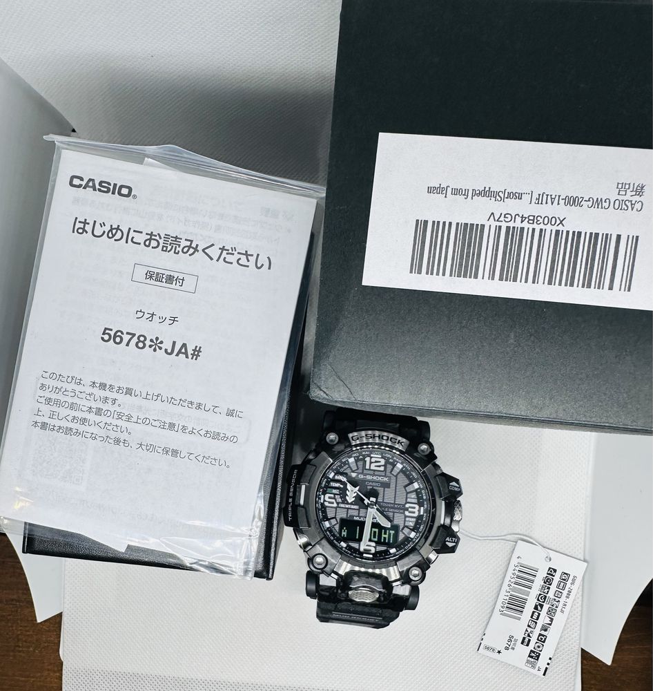 *Чисто Нов* Casio G-Shock GWG-2000-1A1JF Mudmaster *Triple Black*