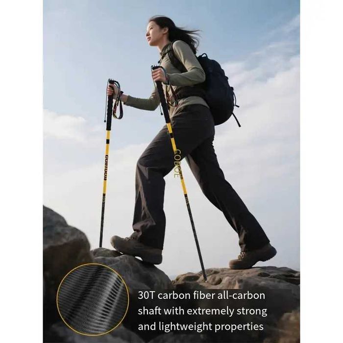 Bete trekking trail alergare fibra carbon 125cm