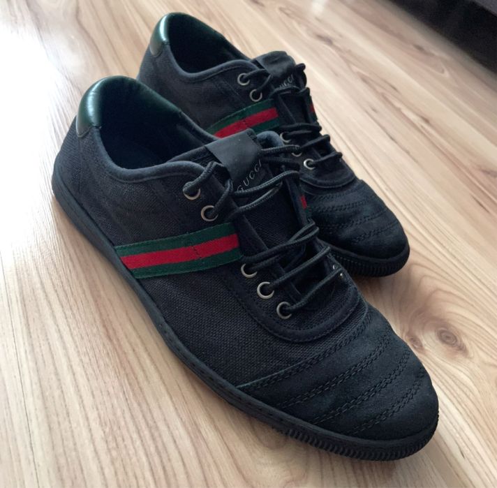GUCCI 77 Black Canvas Sneakers/мъжки кецове/сникърси 43-8,5