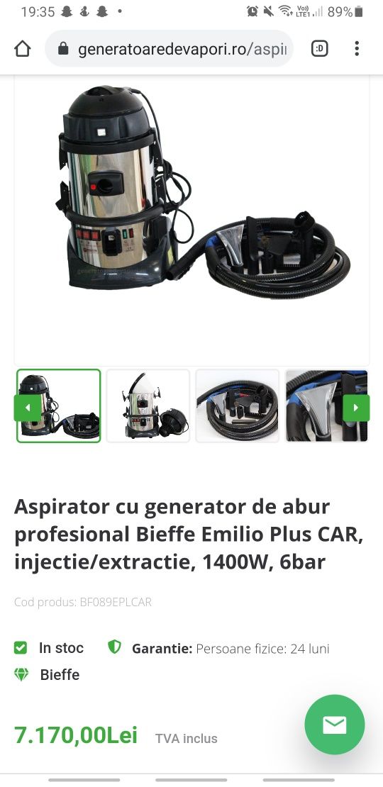 Aspirator cu aburi