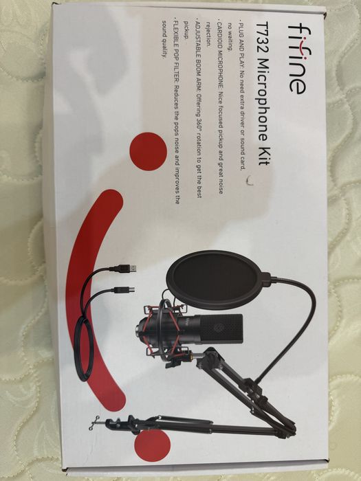 Микрофон fifine t732 с кронштейном