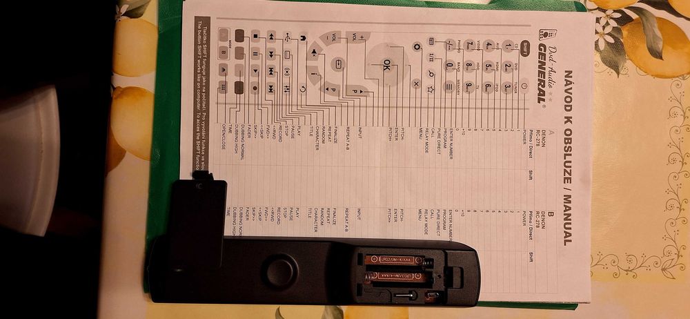 Дистанционно управление за двд и аудио DENON. Замества д.у. RC-278.