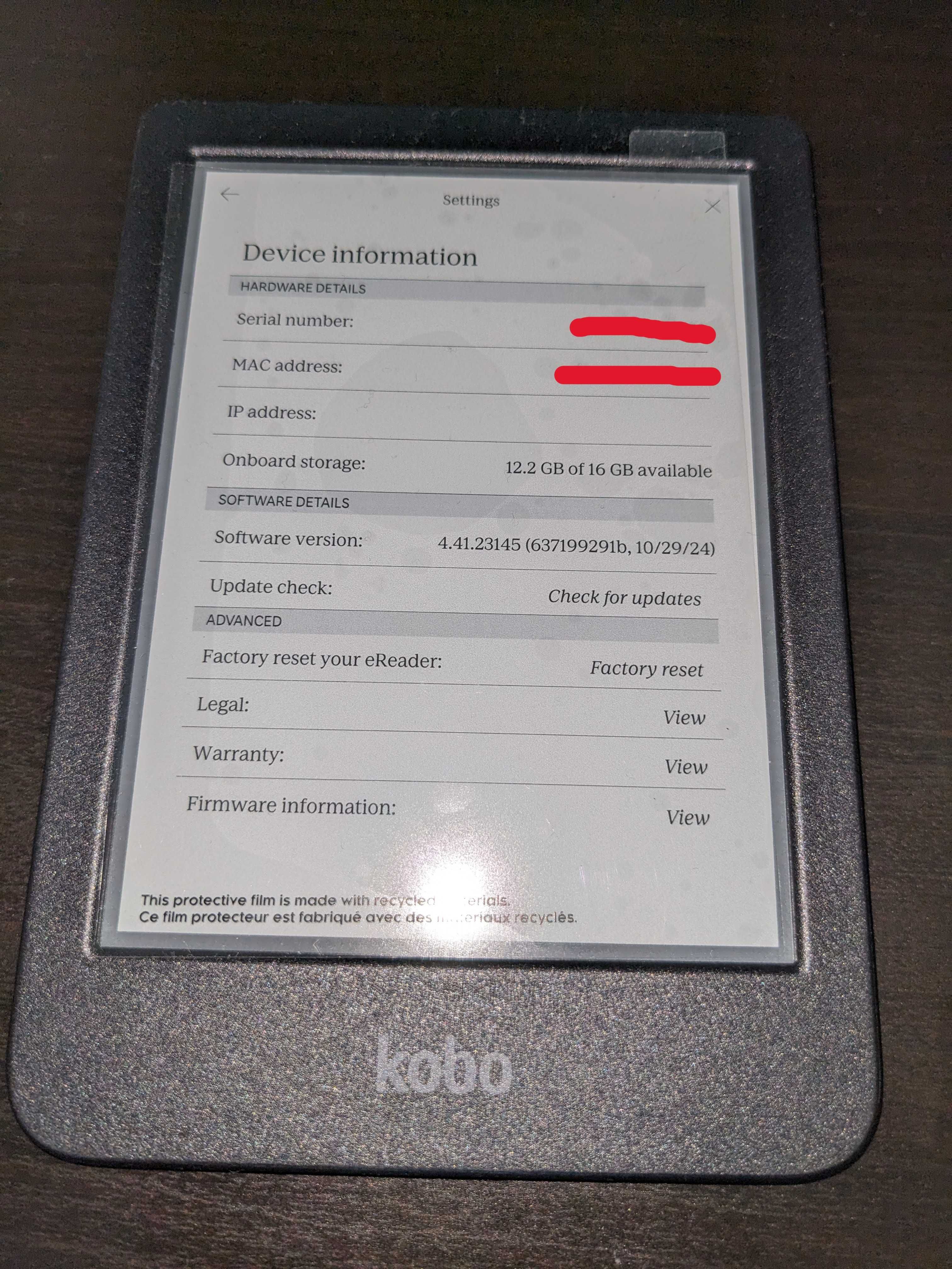 Електронен четец за книги Kobo Clara BW (2024) – Нов и отключен!