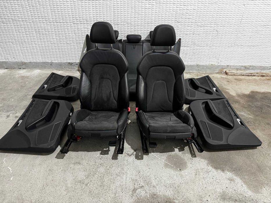 Interior full piele alcantara S Line audi a4 b8 break cu incalzire