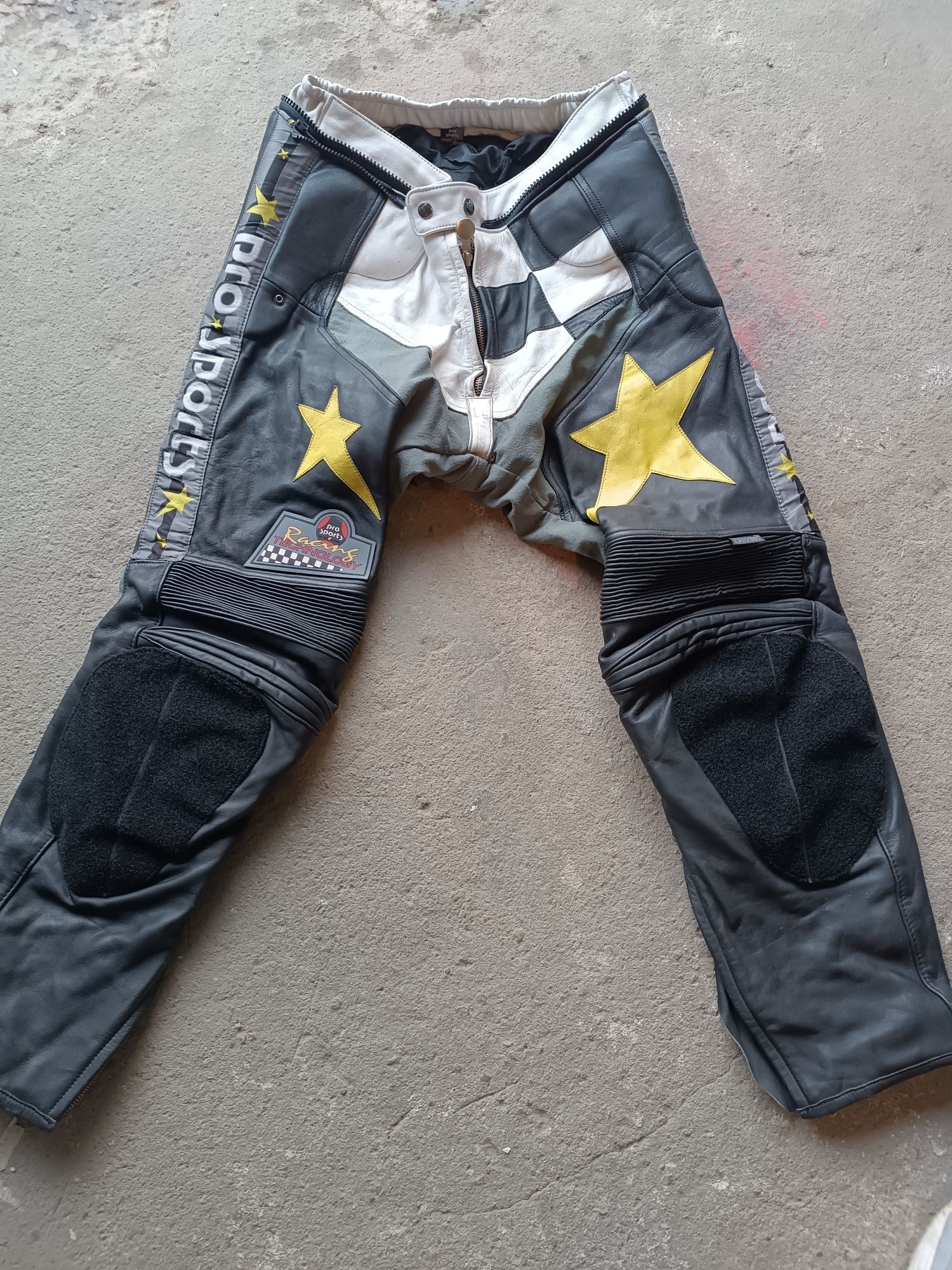 Pantaloni moto piele