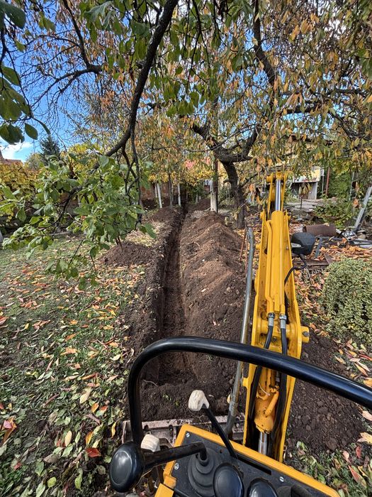 Услуги с мини багер 1 тон