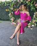 Rochie midi fucsia