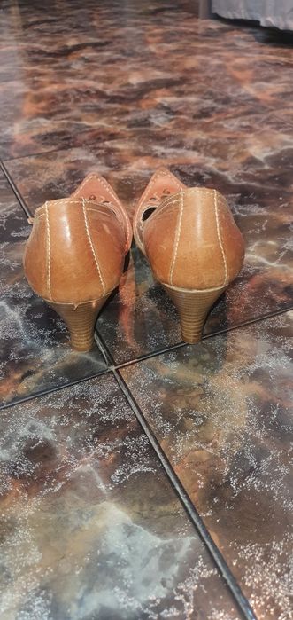 Pantofi piele naturala,model oriental - NOI