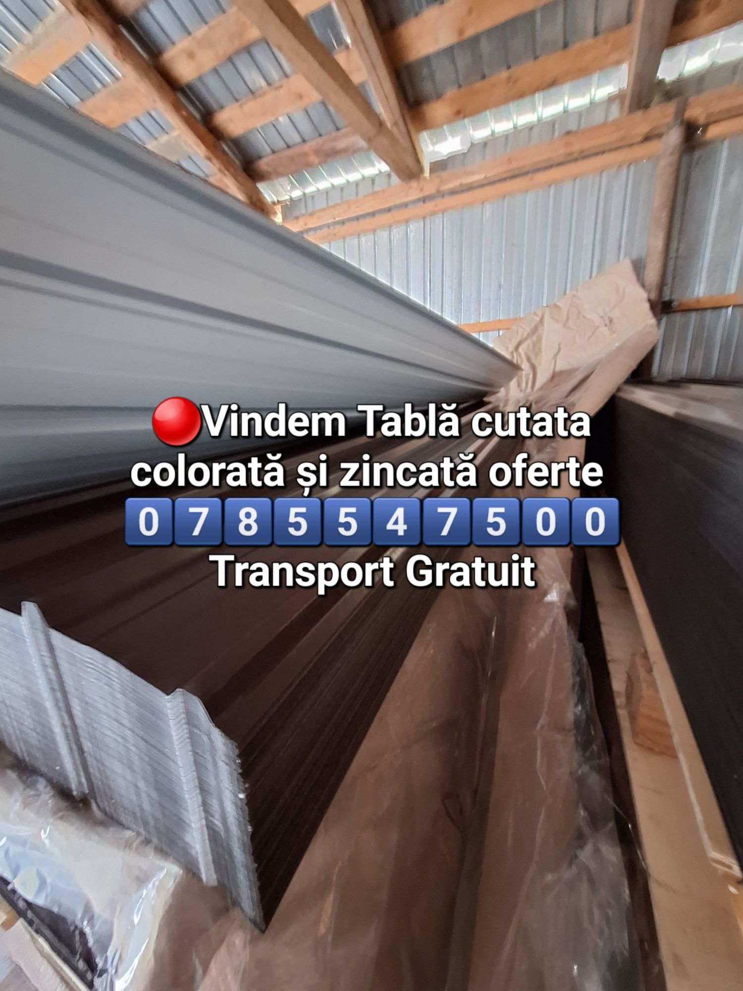 Vindem Tablă cutata colorată și zincată 
0️⃣7️⃣8️⃣5️⃣5️⃣4️⃣7️