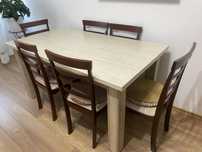 Set masa bucatarie / sufragerie + 6 scaune