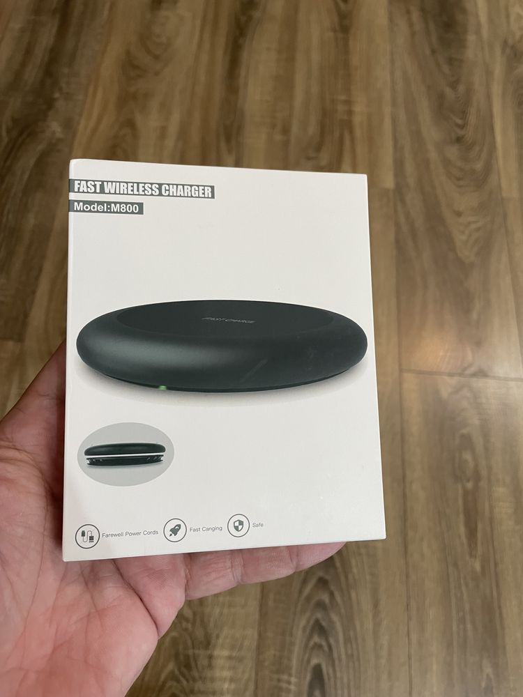 Incarcator Wireless Fast Charger, TypeC, negru, nou, la cutie