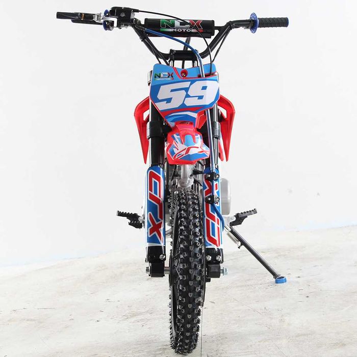 Motocicleta cross 125cc NCX CRX 4T benzina 14/12" rosu/albastru