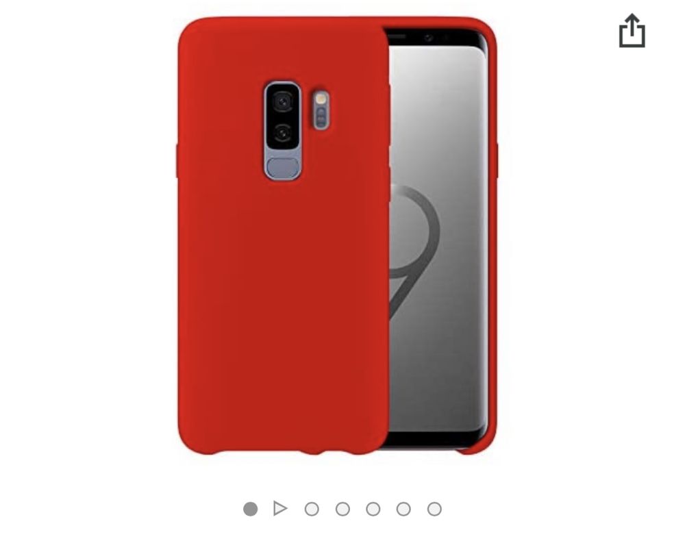 Husa Silicon Soft Case Alcantara Neagra - Samsung S9 S9 Plus