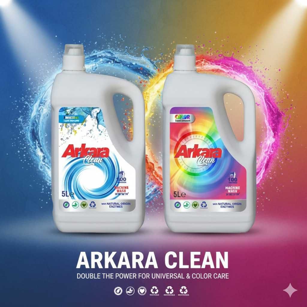 Перилен препарат Arkara Clean Color 5L - За цветно пране