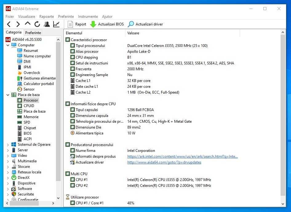 Calculator PC Lenovo  Intel Celeron J3455