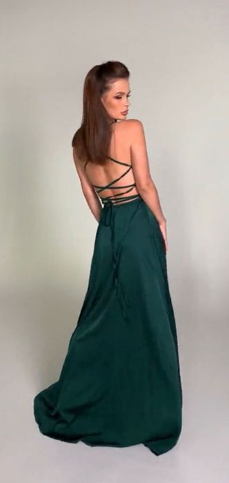 Rochie de seara verde emerald