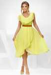 Rochie galbena din voal