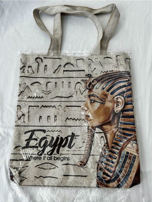 Египетская льняная хлопковая женская шоппер