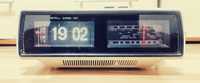 Radio cu ceas deșteptător flip clock Sanwa retro vintage de colecție
