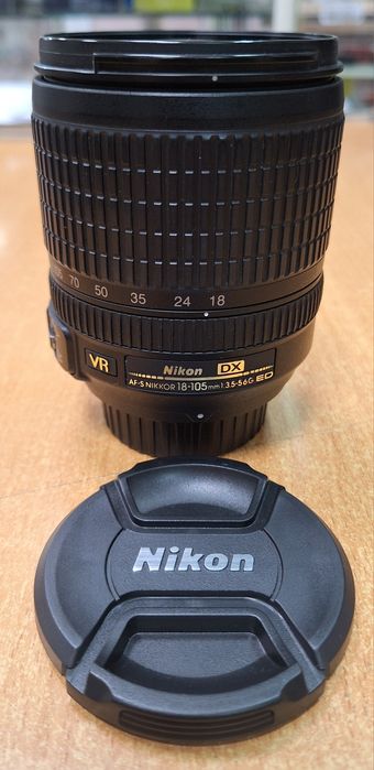 Nikkor AF-S 18-105mm VR (мощный зум,стаб,абсолютно как новый,комплект)