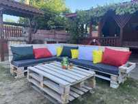 Saltele gradina , piscina , terasa , plaja , sezlong