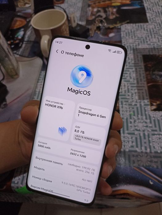 Xonor X9 xotira 8+8_256 idial