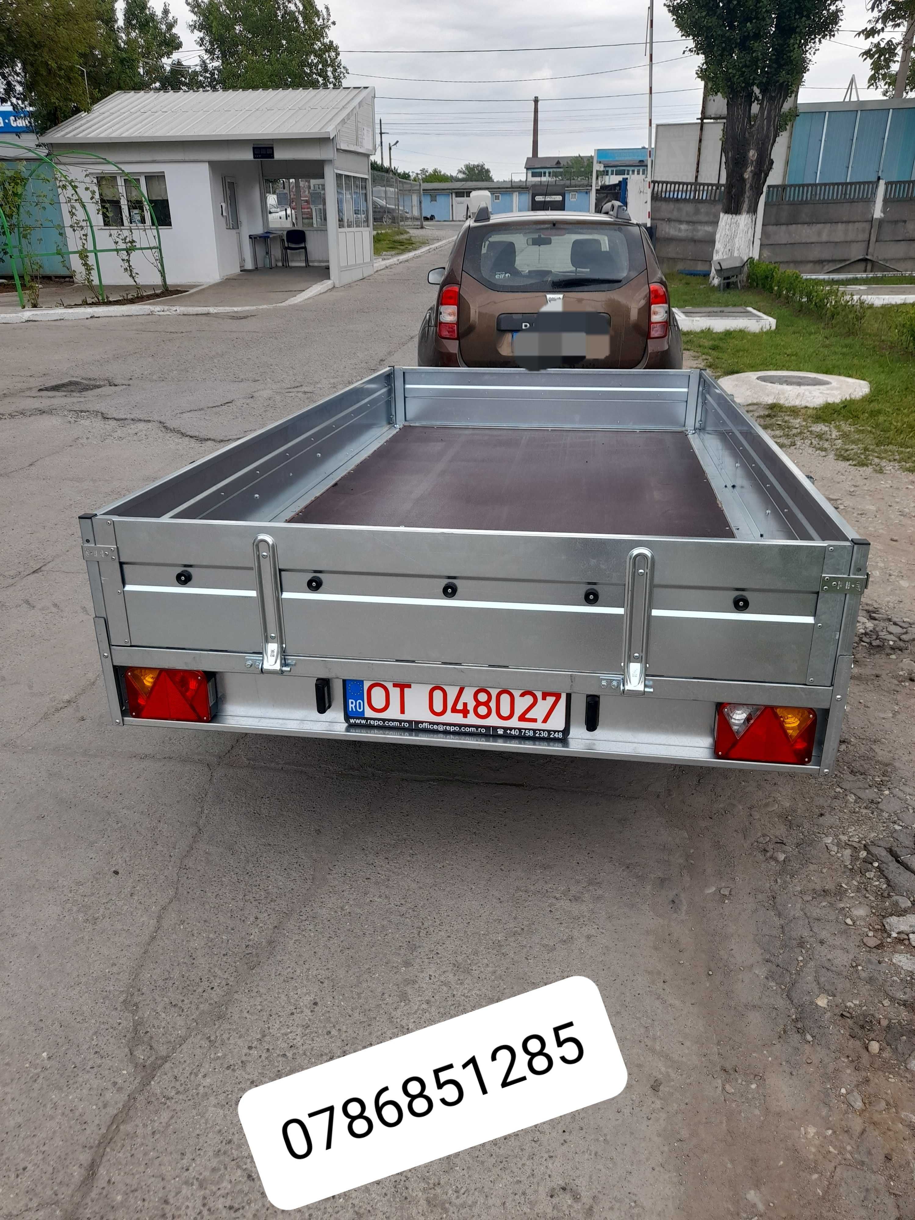 Remorca REPO 750 kg auto ,apicola,atv,moto,NOUA