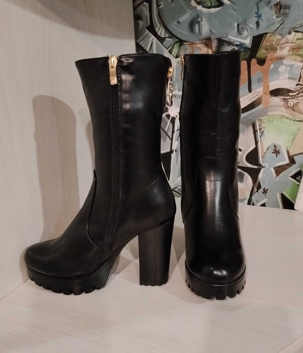 Сапоги зимние, натуральные