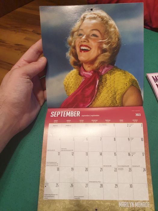 2 calendare originale rare cu imagini cu Marilyn Monroe