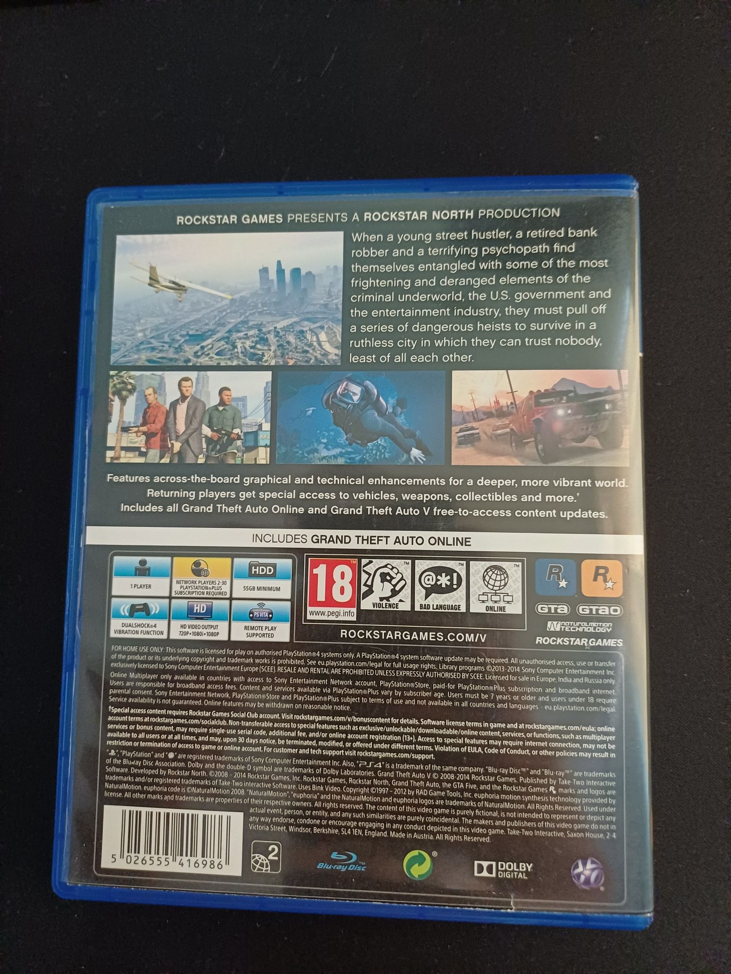 Продавам GTA 5 за пс4.